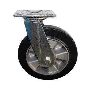 Black Elastic on Aluminium Castor (XX Series AGB)