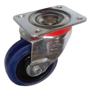Blue Elastic Rubber Castor (390 Series NGR)
