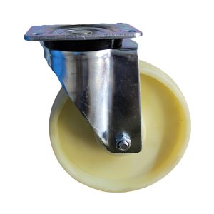 European White Nylon Castors (420 Series NYB)