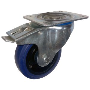 Blue Elastic Rubber Castor (360 Series NGR)