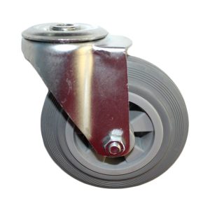 Grey Rubber on Polyprop Castor (340 Series BFR)