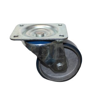 Blue PU on Cast Iron Castor (360 Series PTB)