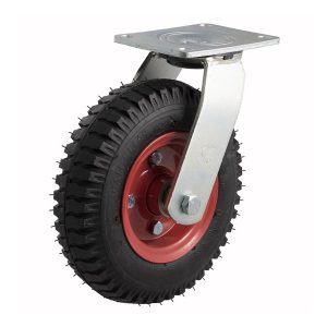 Black Rubber Tyre Pnuematic on Steel Rim Castor (XX- Series AIR)
